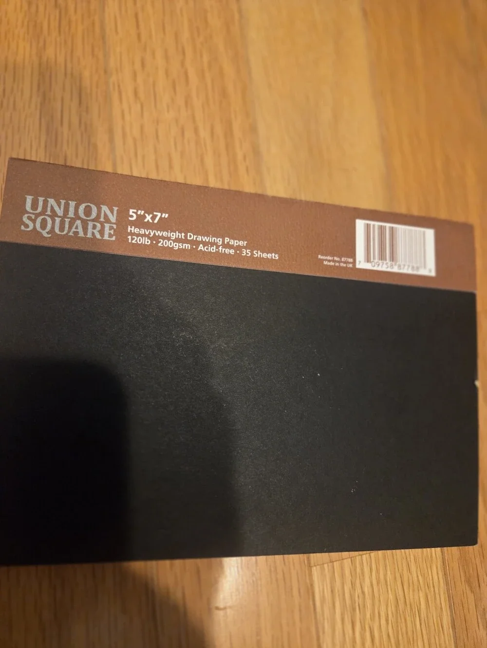 Union Square Brown 5x7 Heavyweight Drawing Paper Notebook